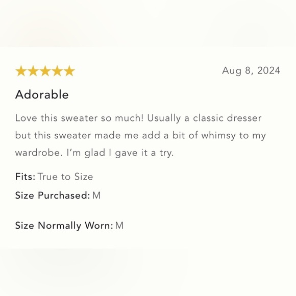 NWT Size M - Anthropologie Maeve Scallop Collared Sweater - Picture 8 of 15